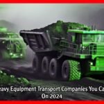 Top Heavy Equipment Transport Companies You Can Rely On 2024